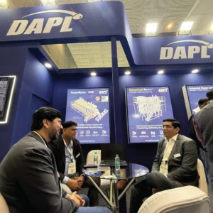 Visitors interacting at Dairy Automation exhibition stall